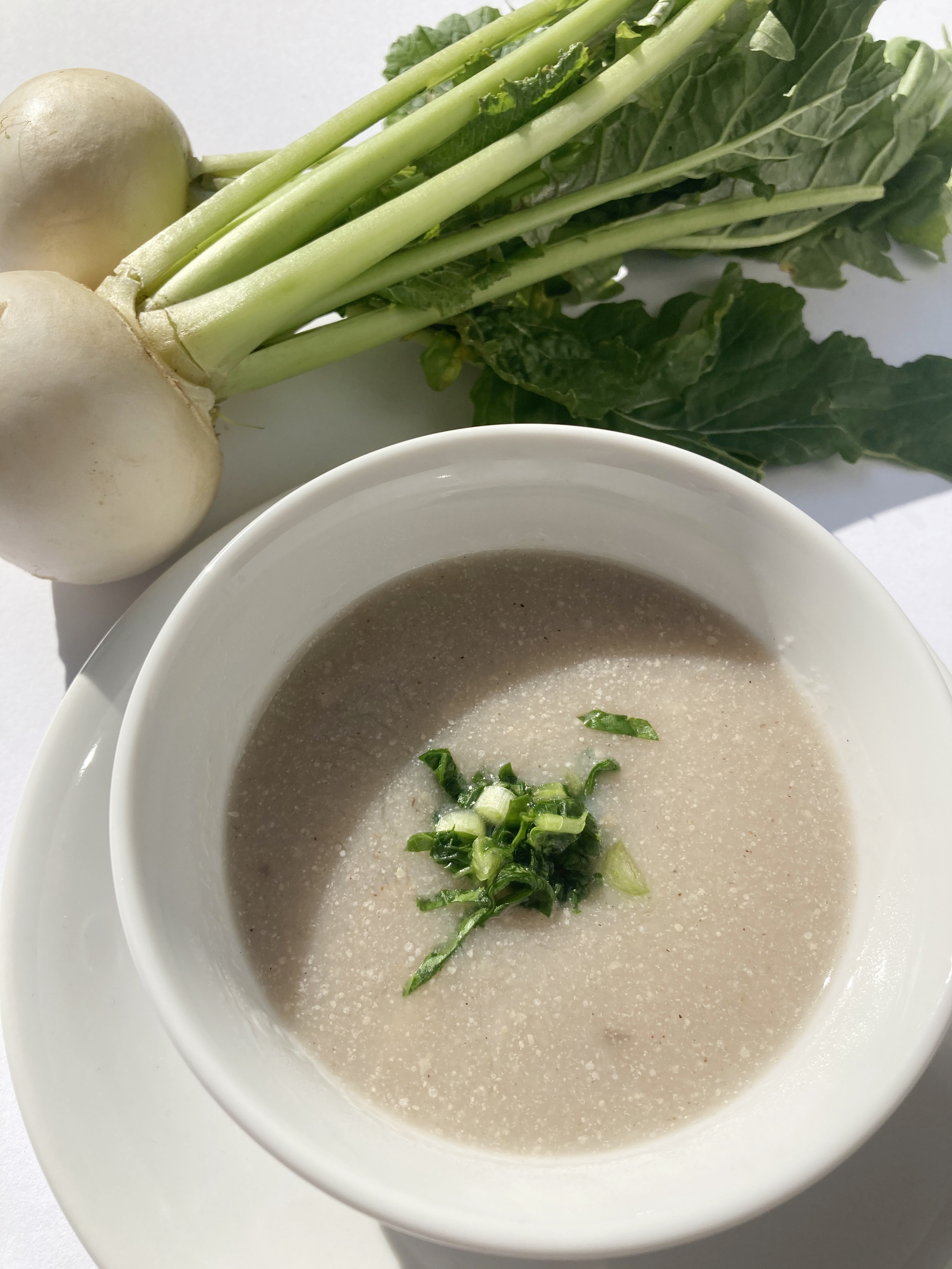 蕎麦湯のサムゲタン風スープ